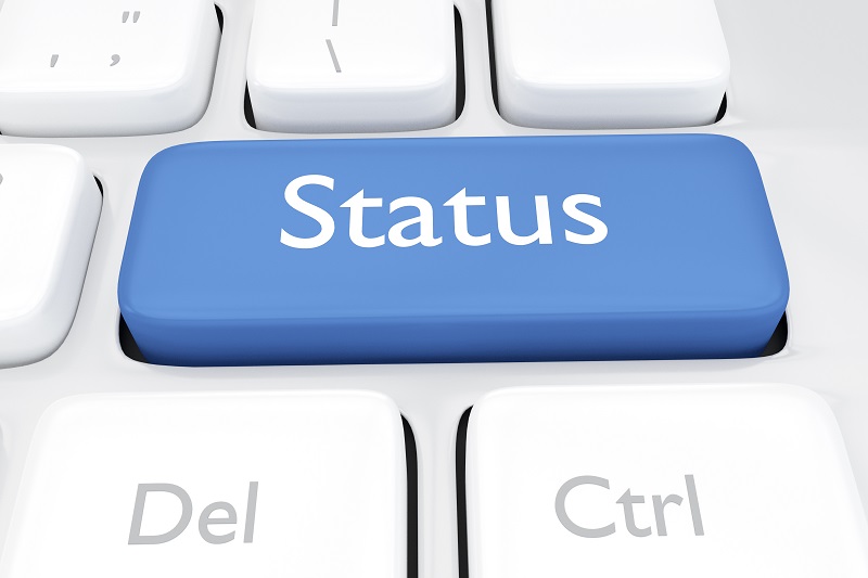 Status key on keyboard