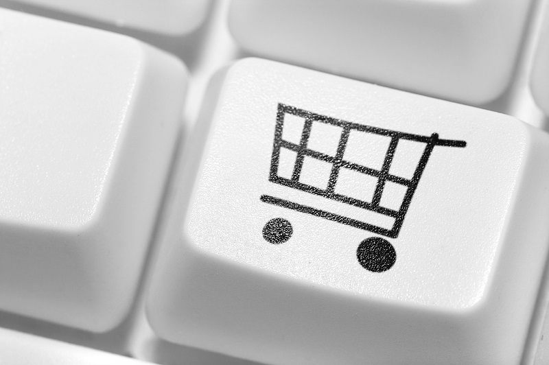 keyboard button showing shopping cart