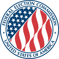 a logo of a federal election commission. Containing the words: United States of America