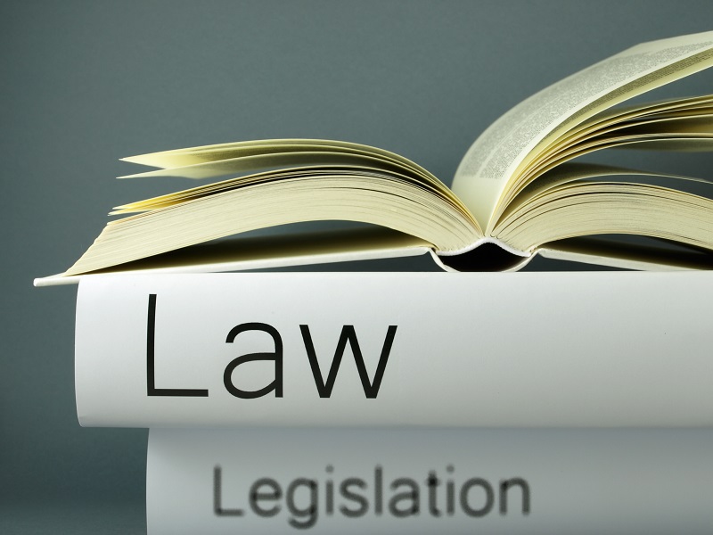 a book on a book. Containing the words: law legislation