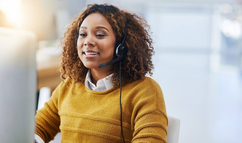 a person wearing a headset.