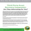 Third-Party Asset Recovery Companies booklet